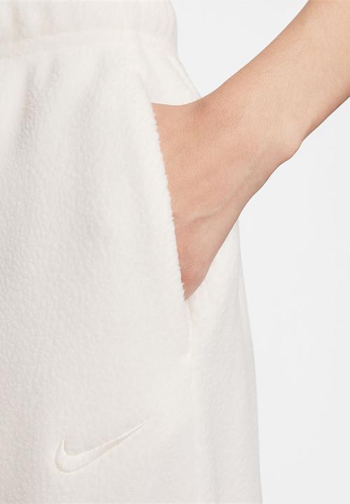 Nike - W nsw plush pant - sail / sanddrift