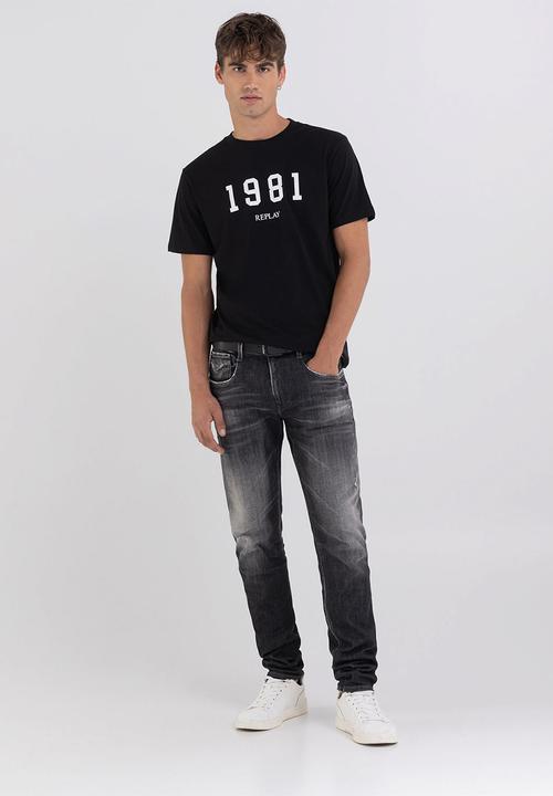 Replay - Compact cotton jersey - black