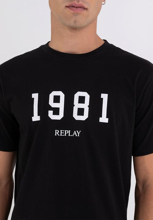 Replay - Compact cotton jersey - black