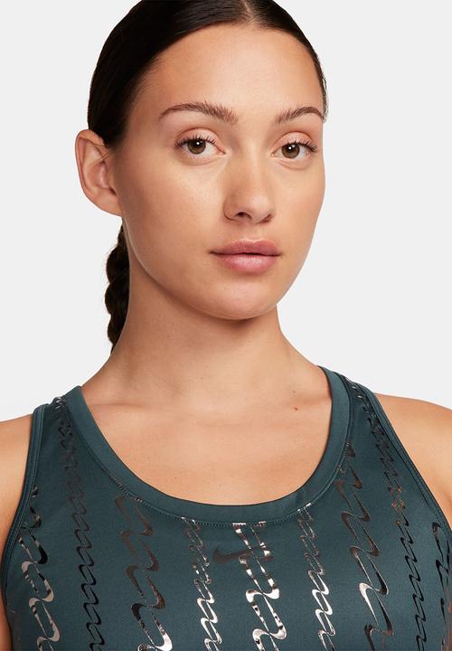 Nike - W Nk one df tank aop - deep jungle / black