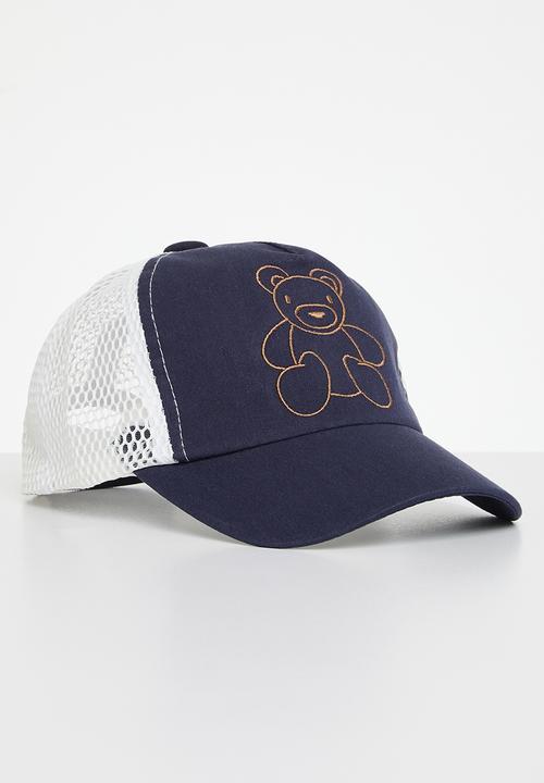 Pop Candy - Bear print cap - navy