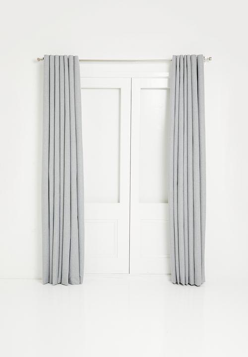 Design Collection - Blockout eyelet curtain - light grey