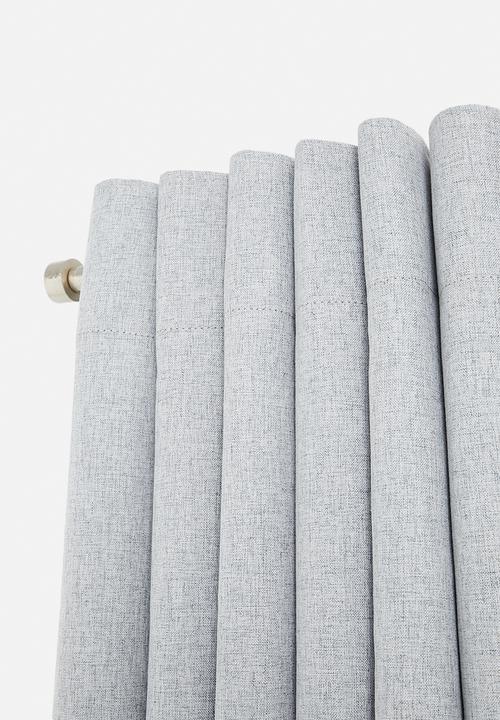 Design Collection - Blockout eyelet curtain - light grey
