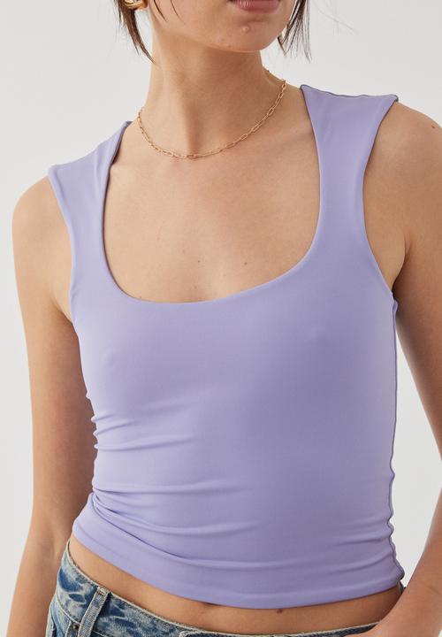 Supré  - Luxe Scoop Neck Tank - Cloudy Lilac