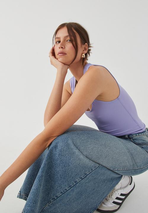 Supré  - Luxe Scoop Neck Tank - Cloudy Lilac