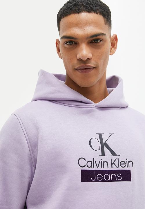 Calvin Klein - Stacked archival hoody - lavender aura
