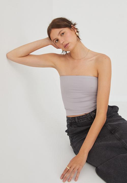 Supré  - Luxe Longline Tube Top - Blue Stone