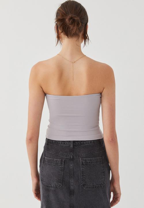Supré  - Luxe Longline Tube Top - Blue Stone