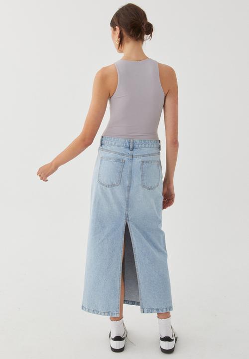 Supré  - Julia Tank Bodysuit - Blue Stone