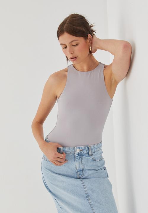 Supré  - Julia Tank Bodysuit - Blue Stone