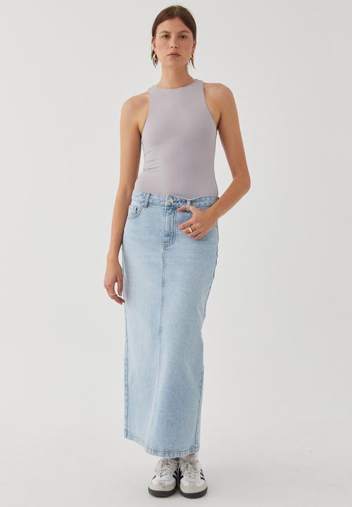 Supré  - Julia Tank Bodysuit - Blue Stone