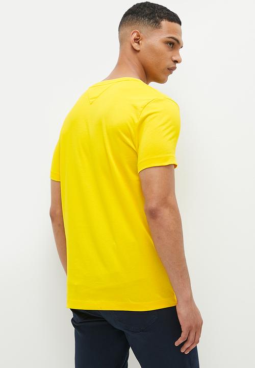Tommy Hilfiger - Brand love small logo tee - vivid yellow
