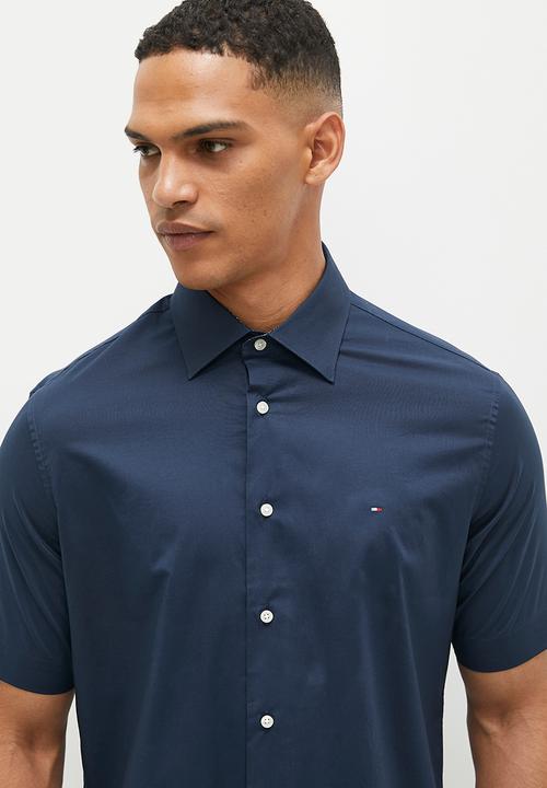Tommy Hilfiger - Cl stretch solid pop rf sht short sleeve - navy 