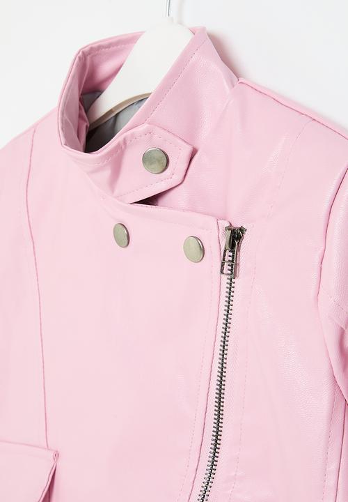 Pop Candy - Faux leather  jacket - pink
