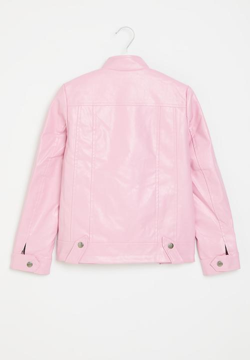 Pop Candy - Faux leather  jacket - pink