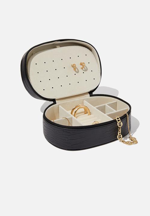 Typo - Off the grid jewellery case large - black textured