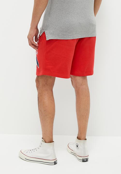 Superdry. - Code sl applique sweatshorts - risk red