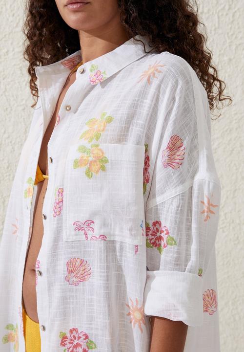 Cotton On - Swing Beach Shirt - Sardinia