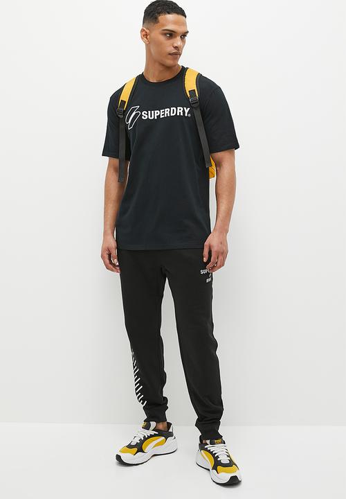 Superdry. - Code sl applique tee - black