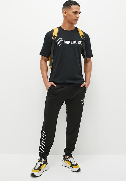 Superdry. - Code core sport jogger - black