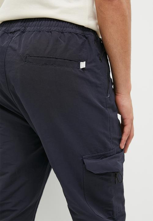 urban° - Mens Urban core cargo with HD print Pants - Black Iris