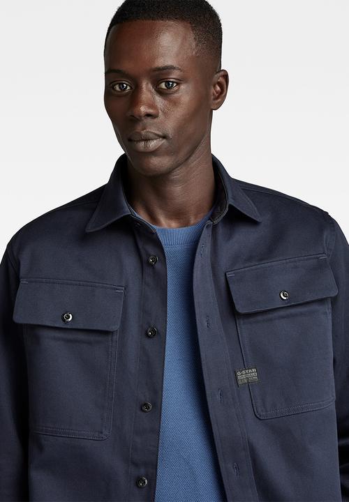 G-STAR - CPO regular shirt long sleeve drill twill - salute
