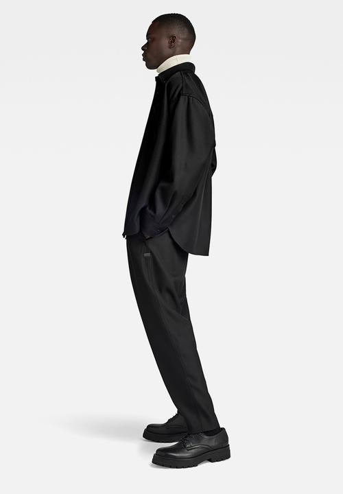 G-STAR - Tp Button Down Oversized Shirt l\s Sergeant twill r - dk black