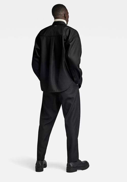 G-STAR - Tp Button Down Oversized Shirt l\s Sergeant twill r - dk black