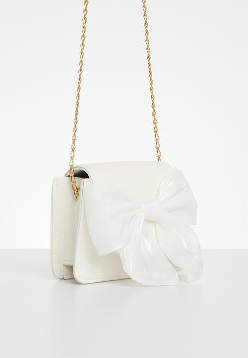 Pop Candy - Bowknot hand bag - white