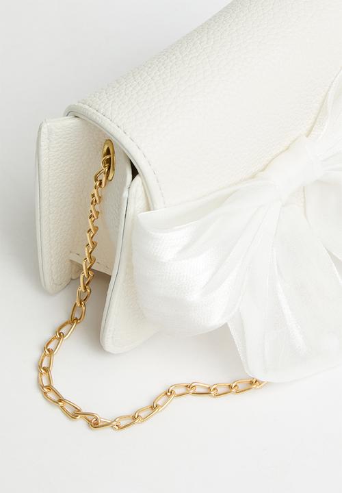 Pop Candy - Bowknot hand bag - white