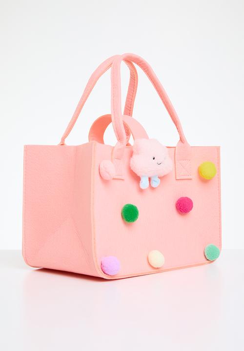 Pop Candy - Pom pom hand bag - pink