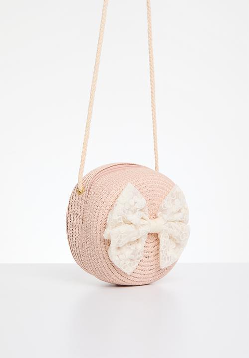 Pop Candy - Straw hat and bag set - pink