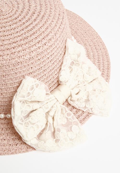 Pop Candy - Straw hat and bag set - pink