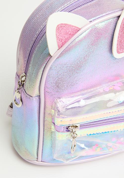 Pop Candy - Bowknot metallic backpack - purple
