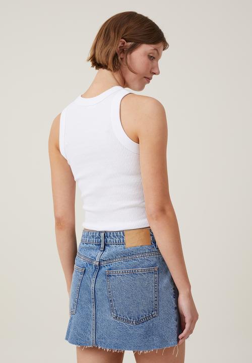 Cotton On - Denim Mini Skirt - Offshore Blue