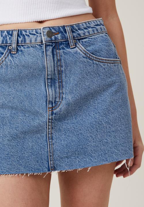 Cotton On - Denim Mini Skirt - Offshore Blue