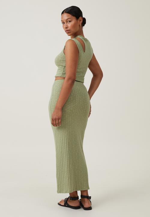 Cotton On - Aria Maxi Skirt - Cool Khaki