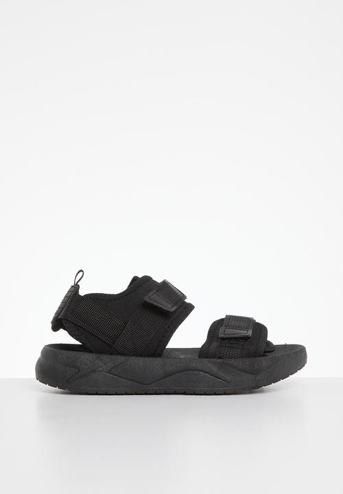 Pop Candy - Twin strap sandals - black
