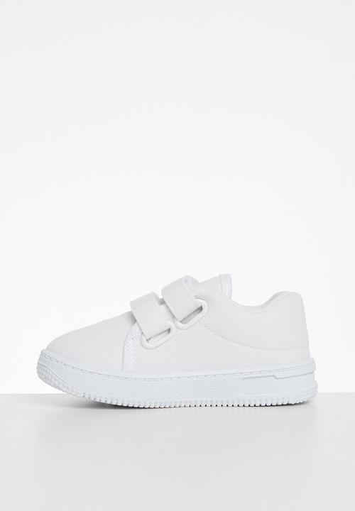 Pop Candy - Twin velcro strap sneakers - white
