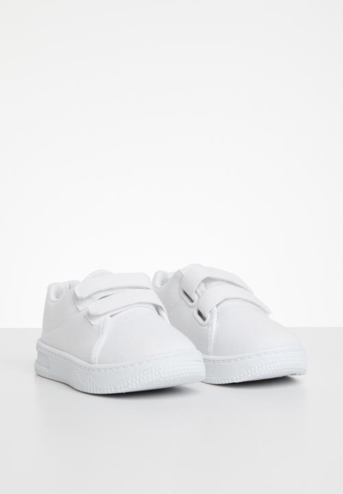 Pop Candy - Twin velcro strap sneakers - white