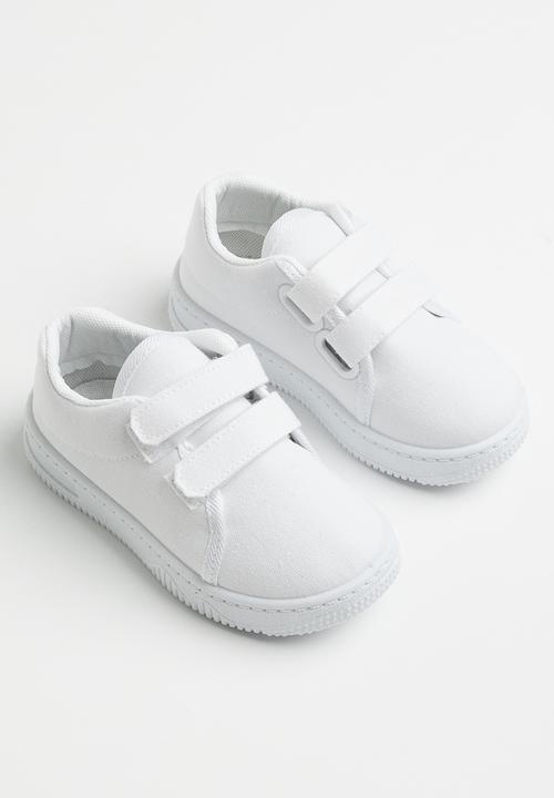 Pop Candy - Twin velcro strap sneakers - white