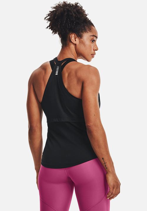 Under Armour - Streaker tank top - black reflective