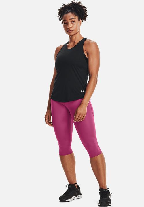 Under Armour - Streaker tank top - black reflective
