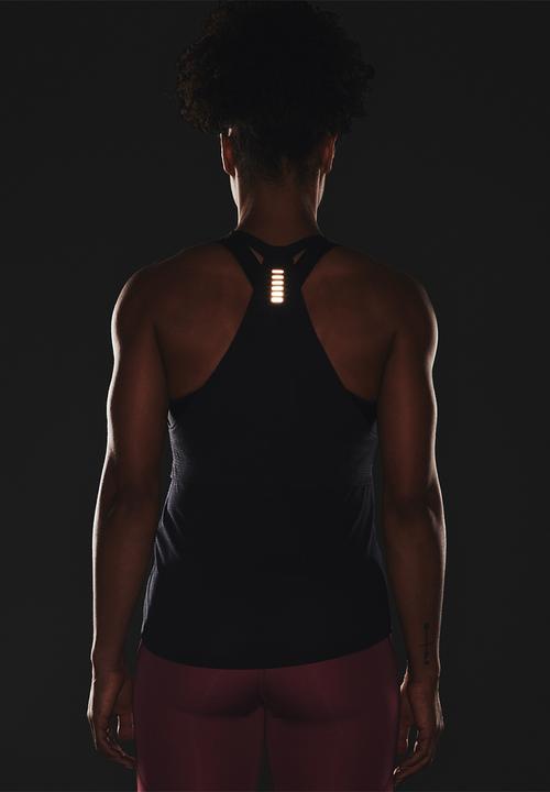 Under Armour - Streaker tank top - black reflective