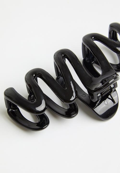 Pop Candy - Wavy hair clip - black