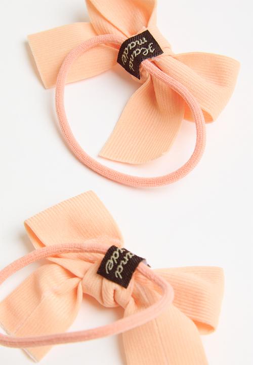 Pop Candy - Girls 2 piece hair tie set - orange
