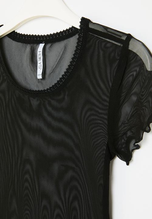 HAILYS - T-shirt - black