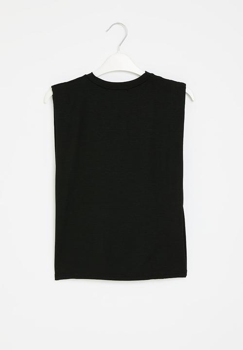 HAILYS - T-shirt - black