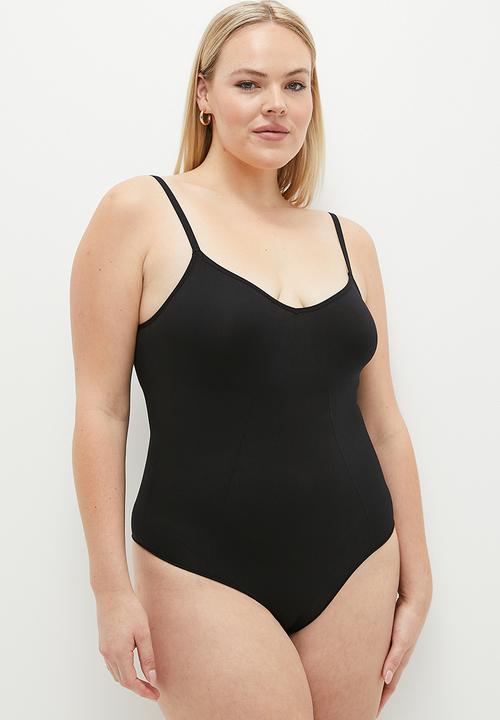 Cotton On - Plus Seamless Shapewear Smooth Bodysuit - Black