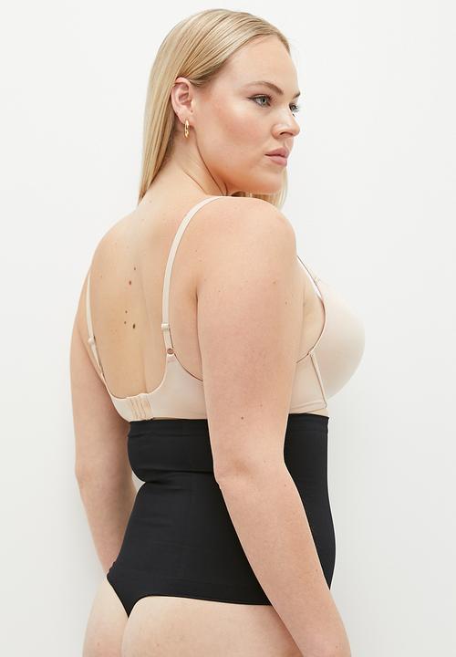 Cotton On - Plus Seamless Shapewear High Waist G String Brief - Black